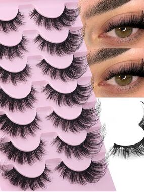 fox eye mink fluffy false eyelashes